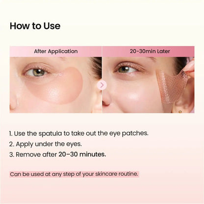 [Biodance Official] Collagen Peptide Eye Patch | anti Wrinkle Patches for Face & Smile Line Patches, under Eye Mask for Fine Lines, Eye Bags & Wrinkles, Korean Skin Care (60Ea)
