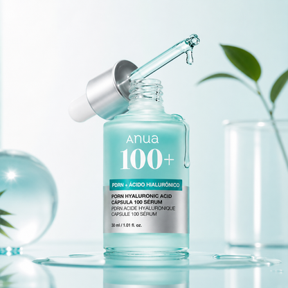 Sérum Facial ANUA PDRN Hyaluronic Acid Capsule 100 Serum | Ácido Hialurónico, PDRN y Niacinamida | Glow Coreano K-Beauty