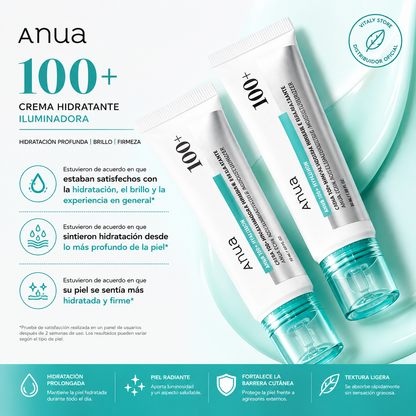 Crema Hidratante Coreana PDRN con Ácido Hialurónico 100, Crema Hidratante Profunda y Calmante para el Rostro, 60 ml, Cuidado Facial