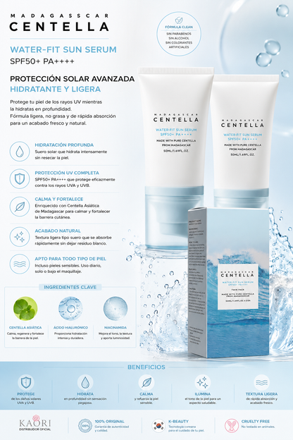 🌸 Protector Solar Facial KR Centella SPF50+ PA++++ | Cosmética Coreana 🇰🇷