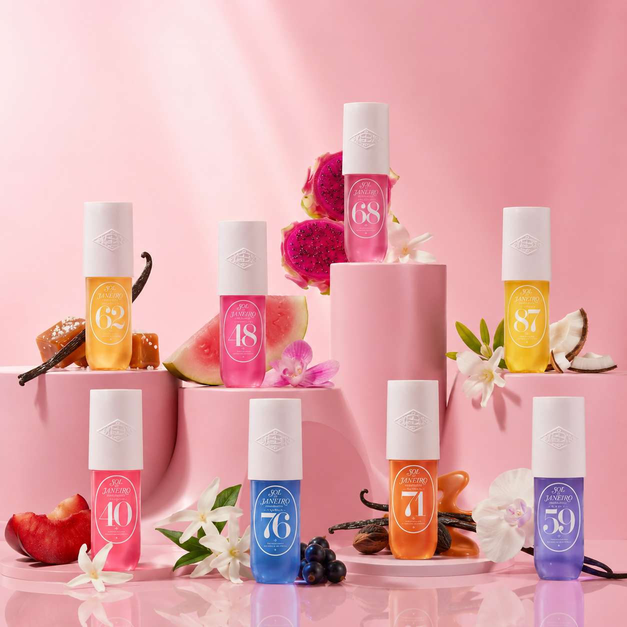 Sol de Janeiro Perfume Mist Collection – Brumas Corporales y Capilares Cheirosa 40, 48, 59, 62, 68, 71, 76 y 87 | Fragancias Originales