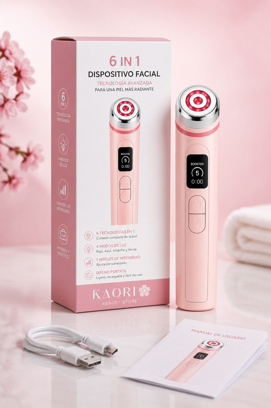 Dispositivo de Belleza Antiarrugas para el Cuidado Facial Age-R Booster Pro de 4 Colores, Masajeador de Microcorriente EMS para Lifting, Uso Doméstico