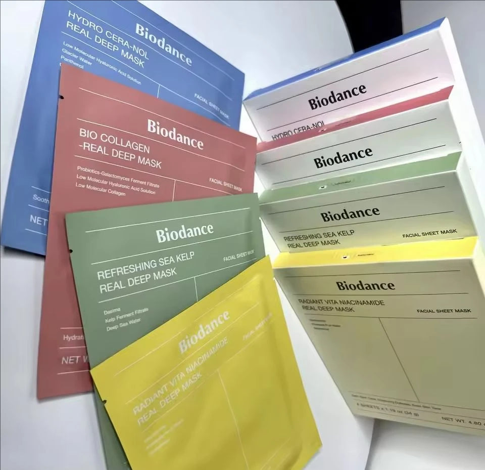 Mascarilla Facial de Colágeno Biodance Altamente Efectiva, Hidrata, Mejora la Elasticidad de la Piel, Reparación Calmante, Cuidado Facial No Irritante
