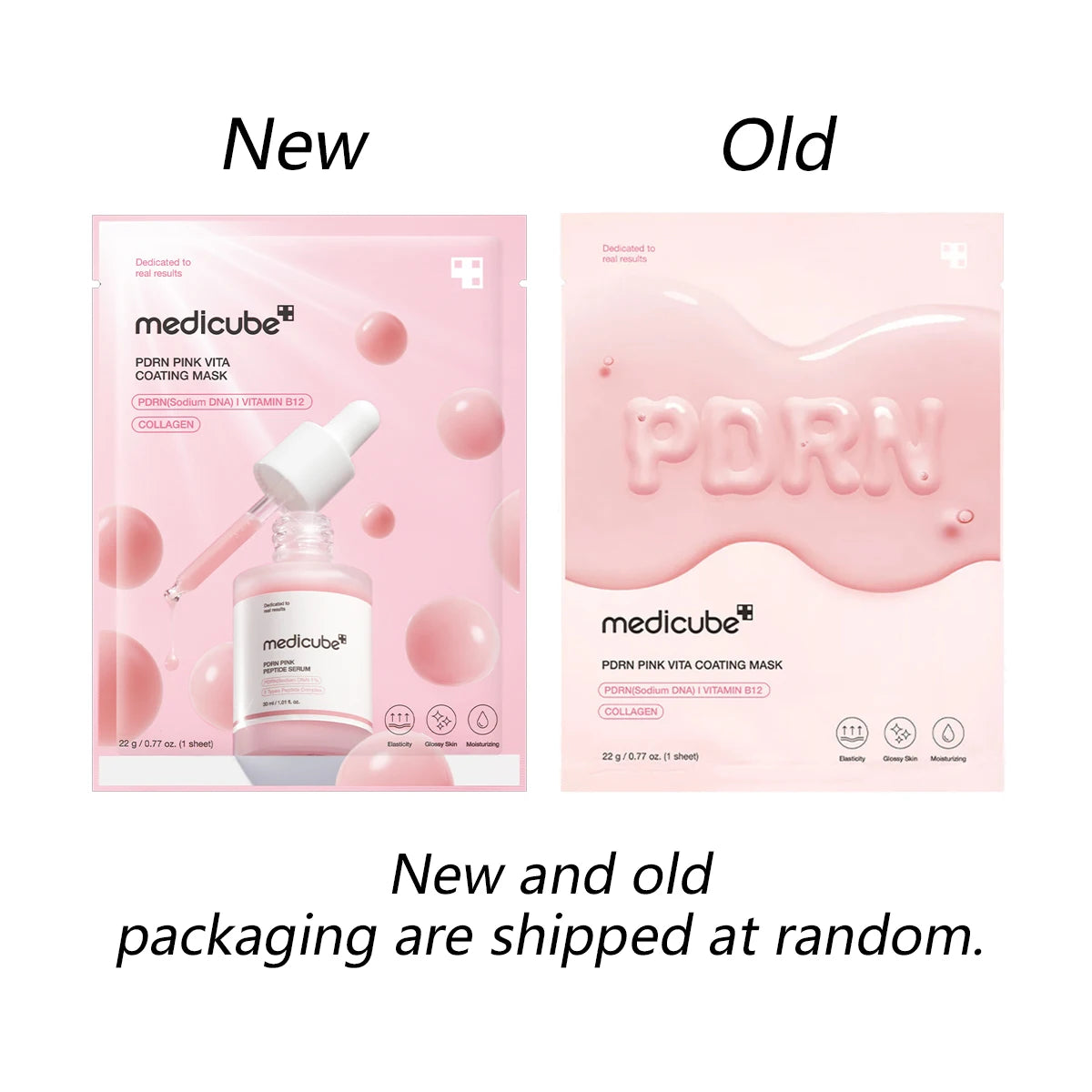 Mascarilla Facial Medicube Salmon DNA PDRN Pink Vita Coating Sheet Mask 10 unidades, Tecnología de Hidrogel, Cuidado de la Piel Coreano, K-Beauty, Maquillaje Coreano