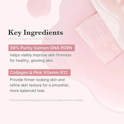 Mascarilla Facial Medicube Salmon DNA PDRN Pink Vita Coating Sheet Mask 10 unidades, Tecnología de Hidrogel, Cuidado de la Piel Coreano, K-Beauty, Maquillaje Coreano