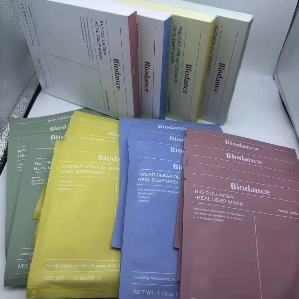 Mascarilla Facial de Colágeno Biodance Altamente Efectiva, Hidrata, Mejora la Elasticidad de la Piel, Reparación Calmante, Cuidado Facial No Irritante