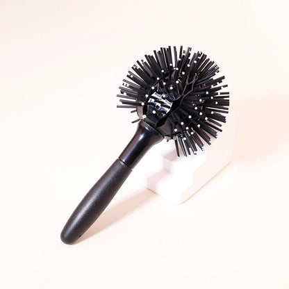 1/3Pcs 3D Curl Hair Brush 360° round Styling Hair Brush Detangling Hairbrush Spherical Ball，Special for Real Hair Wigs
